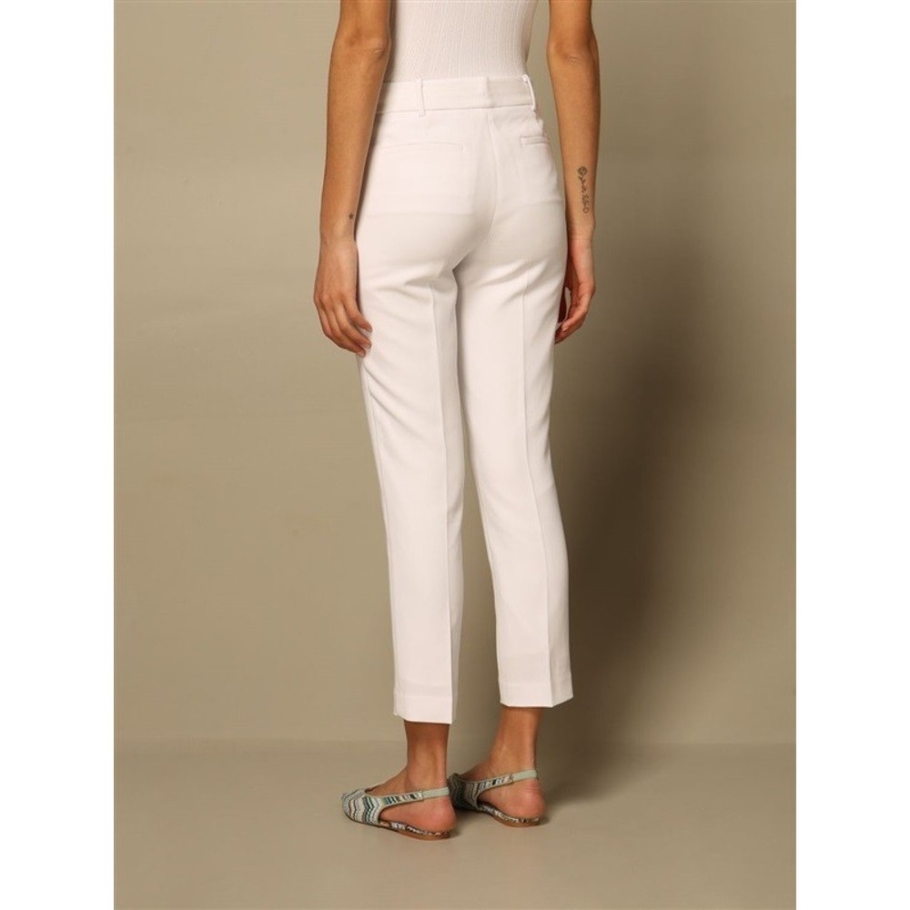 NWOT Michael Kors 4 Samantha Stretch Cotton Pants White 112208 - Picture 2 of 2